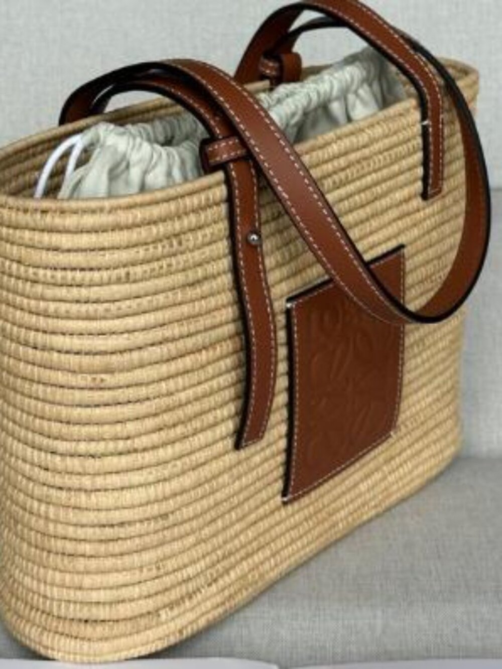 Loewe Natural Women Tote with Brown Accents